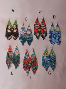 Boho Style Beaded Decor Dangle Earrings, Vintage Style Long Tassel Earrings for Women, Witchy Jewelry, Fashion Jewelry for Party, Daily Decor, Trendy All-match & Exquisite Jewelry for Birthday Gift