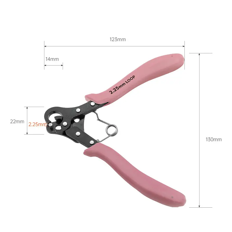 9-shaped needle pliers for DIY handmade jewelry and beading, earring pliers, gold, silver, and copper wire positioning scissors