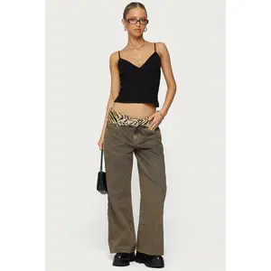 Petite Zahra Mud Wash Low Rise Baggy Jeans
