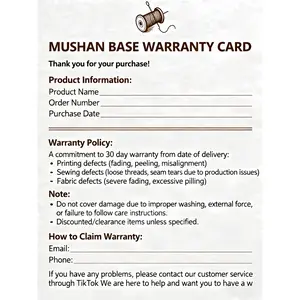 5-1 Our T-shirt and Hoodie Online After-sales card