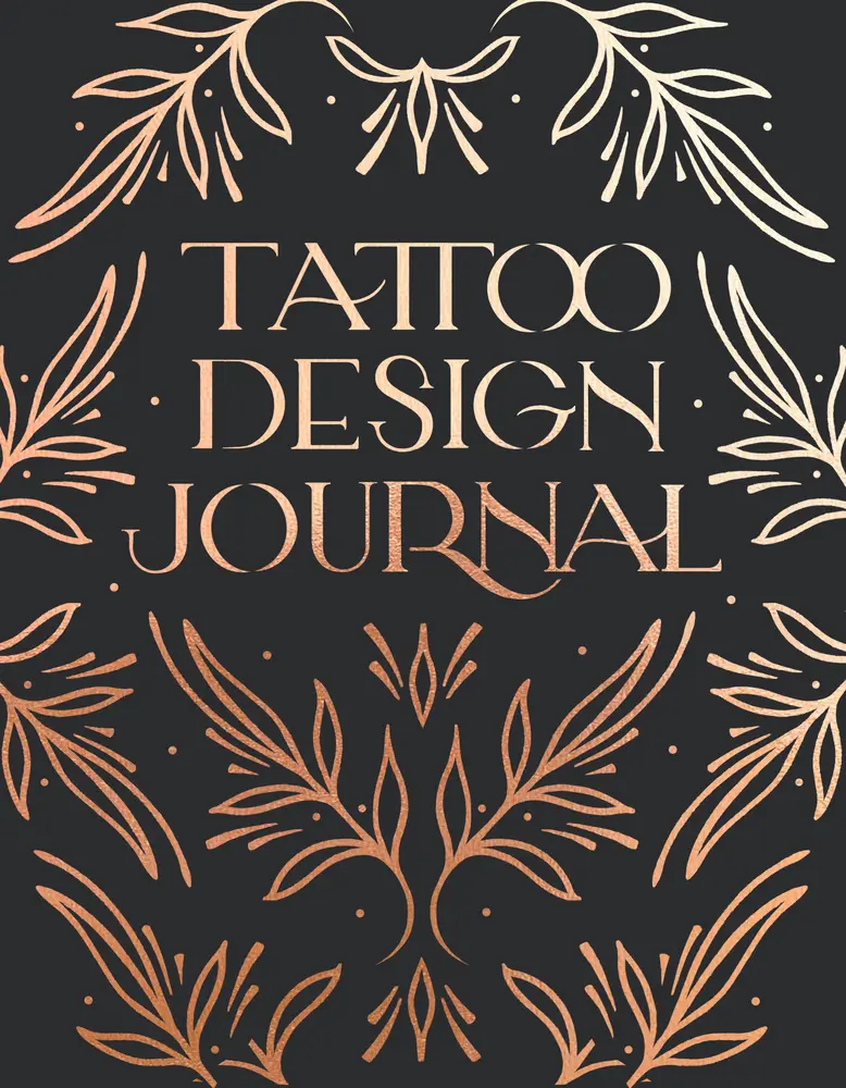 USED Book - Tattoo Design Journal: A Sketchbook with Prompts to Create Tattoo Designs and Get the Best Tattoo for You by Larkin, Emma Grace (Misc.) - english