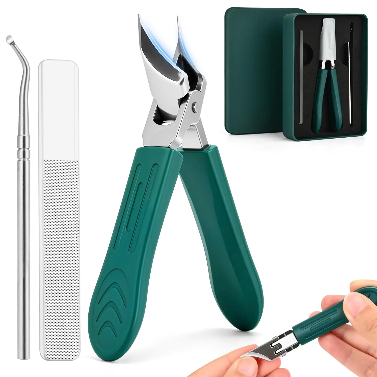 2026 Eagle Beak Nail Clippers,Three Sets of Eagle Beak Beveled Nail Clippers,Oblique ingrown toenailsclipper,Beveled NailClipper, for Thick Nails, Seniors&Ingrown Care