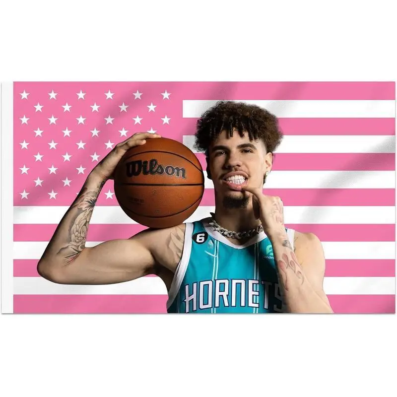LaMelo Ball Durable Decorative Tapestry - 3x5 Ft, Double Stitched, Living Room Wall Decor, Outdoor Home Wall Hanging Supply, Outdoors
