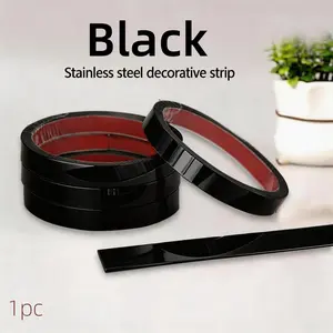 Wall Trim Molding Stainless Steel Wall Tape,Strip Metalized Mirror-Like Finish，Designed for Easy Application on Walls And Ceilings, For Wall Ceiling Mirror Frame Border Edges Trim