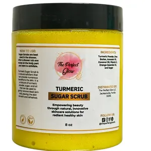 Turmeric Sugar Scrub Avocado Body Care Lemon Blend Nursing Shea - Natural Exfoliating Scrub for Radiant Skin