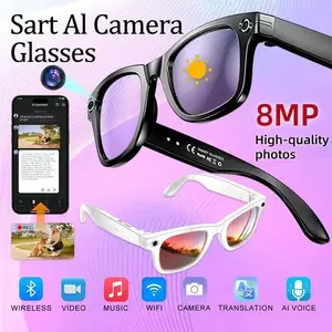 Ai Smart Photo Glasses, 8mp HD Video, 32mp Photo, WiFi Transfer, Enc Noise Reduction, Ai Translation, Blue Light Protection, Ip65 Waterproof