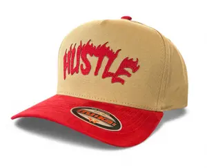 MUKA Hustle Snapback Hat (Khaki/Red) – S4533