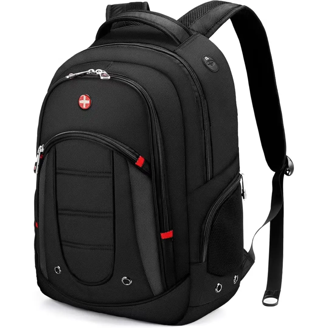 CROSSGEAR Travel Backpack 15.6 Inch,with USB Charging Port ,Wate-Resistant Business Backpack,Anti Theft BackpackWeekend Summerwins,Campingessentials.Campinggear,Vacation Outfits,Beach Outfits.pack bag for school.