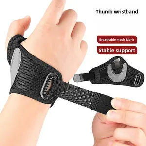 Adjustable Thumb Support Bracelet, Thumb Protector, Compression Finger Sleeve with Hook Loop, Lightweight Breathable Daily Use, Stabilizes Thumb and Fingers