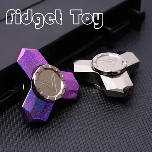 Titanium Alloy Fidget Toy, Small Whirlwind Fidget Spinner, Stress Relief Hand Twister, Relaxing Desk Accessory, Perfect Gift