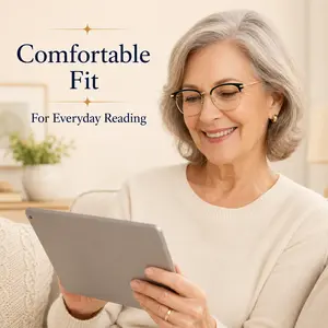 Unisex Lightweight Reading Glasses with Comfortable Nose Pads for Daily Indoor Use summerwins