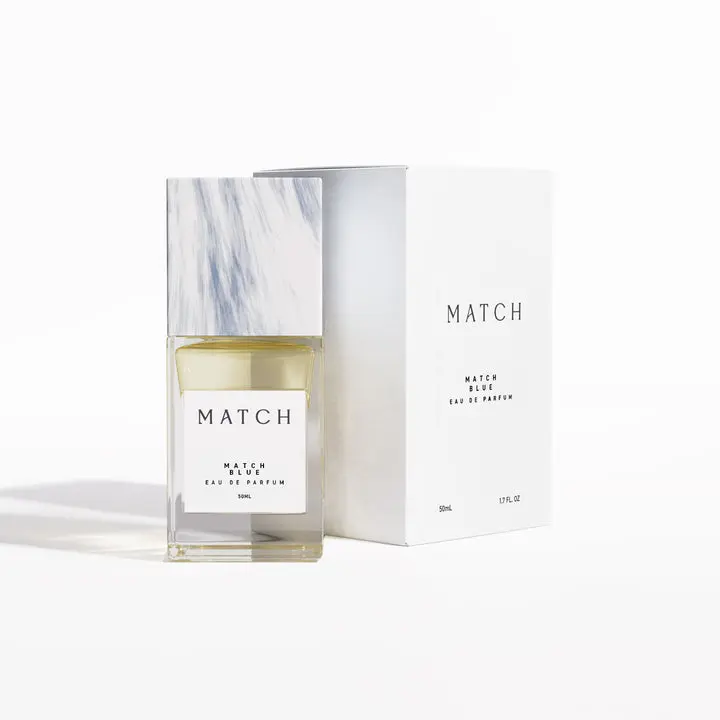 Blue Match Perfume for Men – Amber, Sandalwood & Tonka Bean Fragrance – Long Lasting Sophisticated Scent