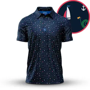 [SHIP FROM US] Boats and Hose Golf Polo Shirt – Funny Boat Party Shirt for Men, Summer Lake Outfit, Weekend Golf Shirt