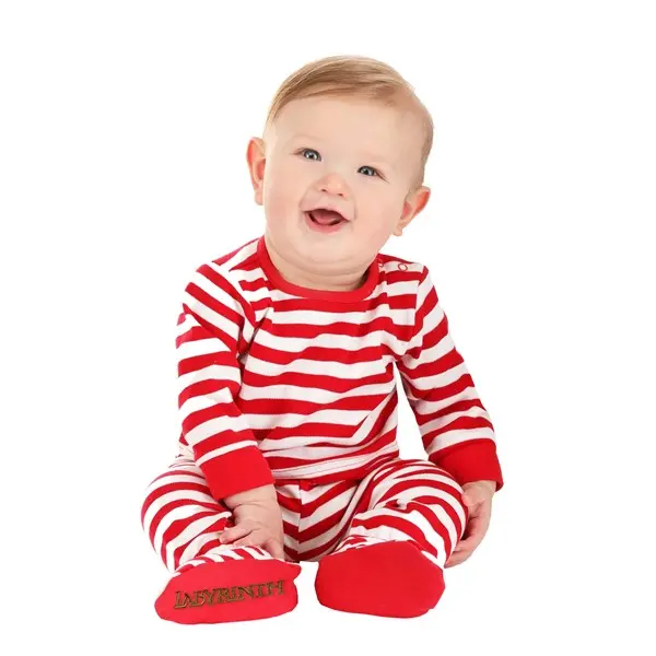 HalloweenCostumes Infant Labyrinth Toby Costume, 100 Cotton Clothing 2-Piece Pullover Suit with Labyrinth Embroidery and Snap Closures