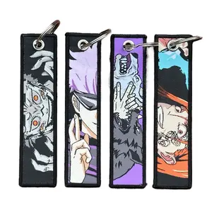 JJK Fabric Anime Keychains - Motorcycle Car Key Chain Key Ring Jet Tag