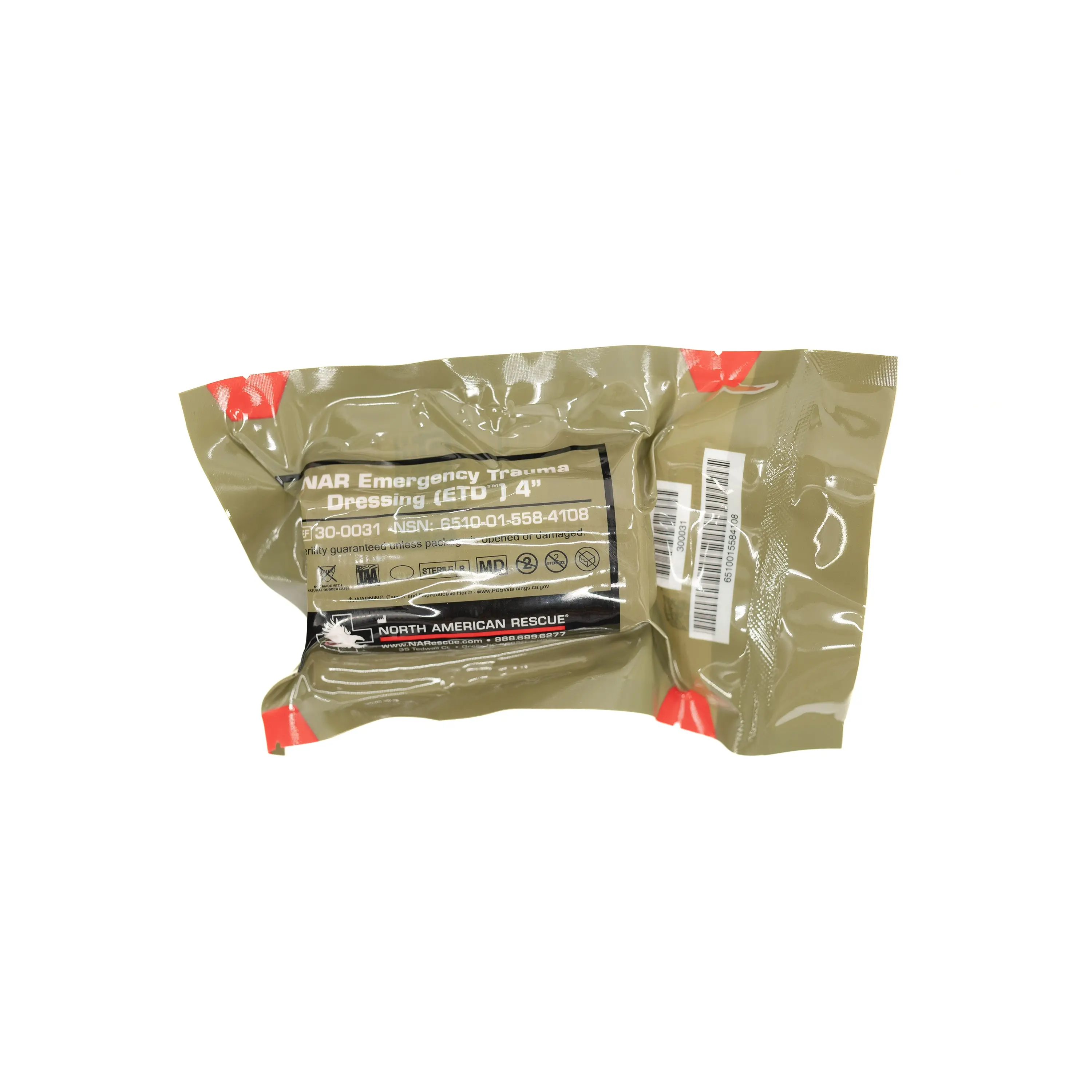 NAR Emergency Trauma Dressing, 4-in Quick-Grip Roll Control Device with Elastic Wrap, Sterile Non-Adherent Pad, Secure Splints for Extremity Care, Durable for Demanding Conditions, Enables Sling & Swath Engineering, Durable Securing Device, Engineer A Sli