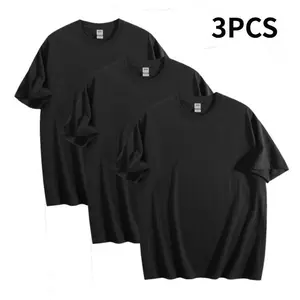 Unisex T-shirtSlim Fit White and Black Tees Crewneck (3 Pack)