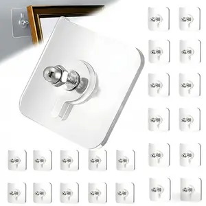 Nail-Free Hanger - Screw-Free Adhesive Stickers Self-Adhesive Hooks with Strong Bonding Nail-Free Wall Hooks Nail-Free Picture Hanging Heavy-Duty Nail-Free Chart Hanger