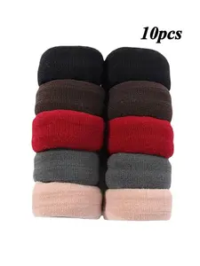 Women Thin Nylon Simple Seamless Hair Ties, Wide Elastic Hair Bands, Large Scrunchie Ponytail Holders, All Season Casual Hair Accessory, Tie Up Back