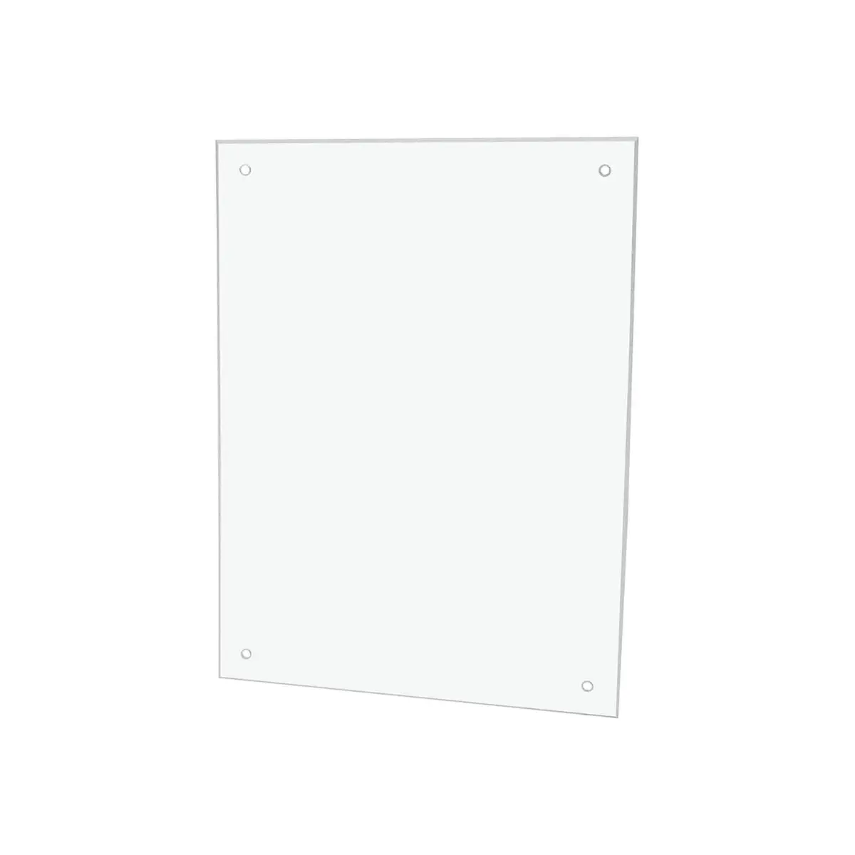 Clear Acrylic Wall Protector 5" x 7" Business or Home Use Finger Prints and Dirty Hand Shield with Pre Drilled Holes by 321 Plastics