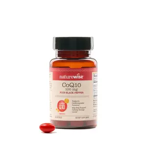 NatureWise CoQ10 + Black Pepper Softgels - Clean, Gluten Free, Non-GMO, Third-Party Tested CoQ10 Supplement with Black Pepper for Absorption