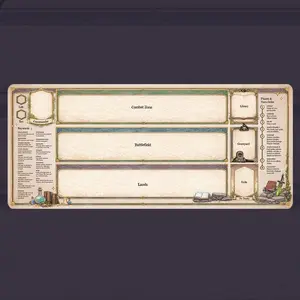 MTG Beginner Playmat | Learn to Play Magic the Gathering Mat with Zones | Commander & Turn Order Guide | New Player Teaching Card Mat – FASTSHIPPING