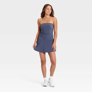 Women's Bandeau Active Dress - JoyLab Dark Blue L
