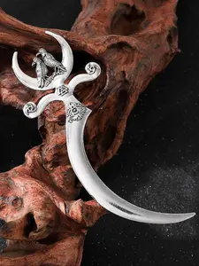 Viking Vintage Nordic Odin Moon Hair Clip, Devil Eye Witch Viking Style Hairpin, Fashion Party Accessory, Valentine's Day Mother's Day Birthday Gift