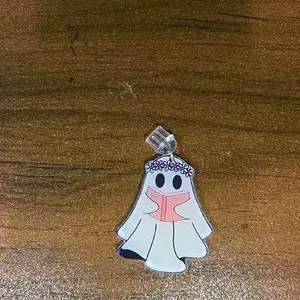 Ghost Reading Kindle/Phone Dust Plug Charm or Keychain