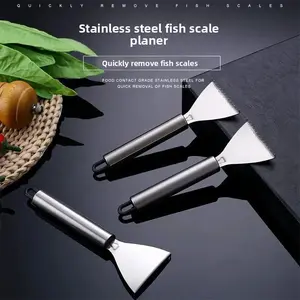 2PCS Stainless Steel Fish Scale Remover Multifunctional Home Use Fish Scaler Manual Fillet Knife