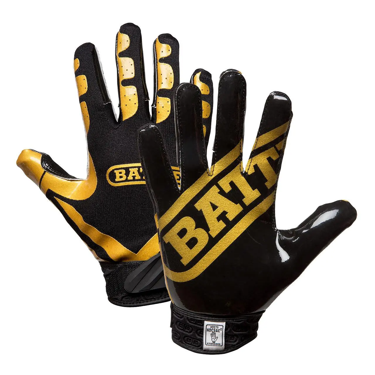 Battle Ultra-Stick Receiver Football Gloves 2-Pack - Elite Performance Football Equipment, Sporty Receiving Gloves with Reinforced Stitching, UltraTack Palm, Sporty American Football Receiving Gloves