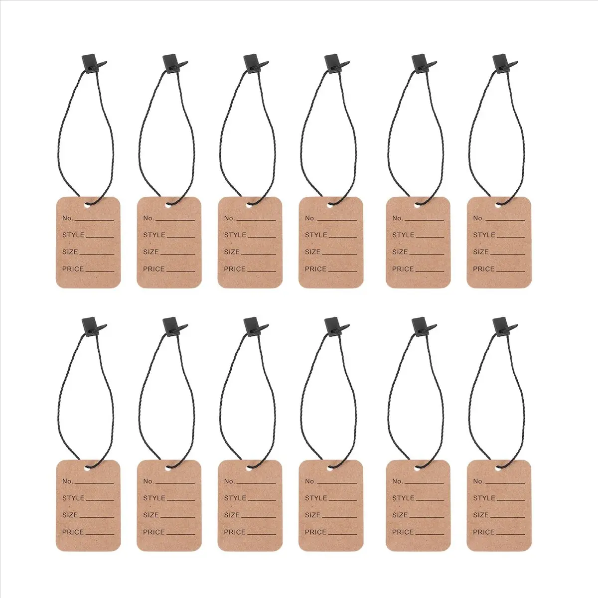 1000 Pieces Price Tags and Hang Tag String, Clothing Tags for Clothing Marking Tags Unstrung Tags Store Tags