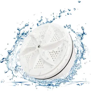 Mini washing machine,Portable Washing Machine, Portable Washing Machine for Sink, Mini Washing Machine, Turbine Washing Machine with USB, Suitable for Home, Business, Travel, College Room, RV, Apartment (White)