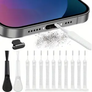 Phone Speaker Dust Cleaning Tool Kit, Phone Charging Port Dust Cleaning Brush, Mobile Phone Cleaning Tool, Mobile Phone Accessories, Electronic Gadgets
