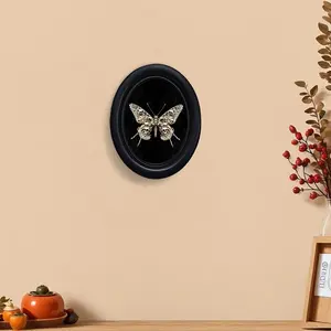 Vintage Art Style Skull Butterfly Skeleton Design Decorative Home Item, Perfect for Halloween Christmas Thanksgiving Wall Decoration, Room Decoration, Butterfly Pattern Design
