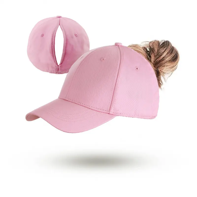Women's Ponytail Magnetic Cap, Self-Absorbing Open-Top Baseball Cap, Quick-Dry Breathable Sun Protection Cap, Running Tennis Golf Sports Cap