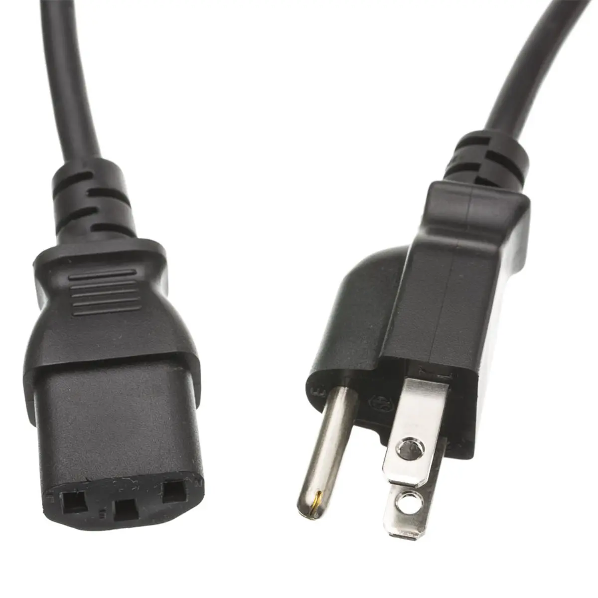 Cable Wholesale  15P to C13 NEMA Black Computer & Monitor Power Cord, 3 amp - 3 ft.