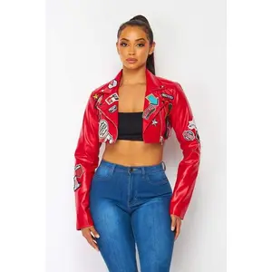 Biker Babe Cropped Leather Jacket [3 Color Options]