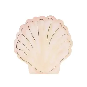 WATERCOLOR CLAM SHELL NAPKINS
