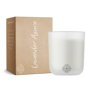 Clove & Hill Lavender Azure Scented Candle - Premium Coconut Soy Wax, Triple Wick