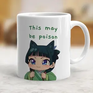 Maomao Apothecary Diaries "This May Be Poison" Mug, Funny Cute Anime Mug, coffee mug, Otaku Fan, Maomao Mug Ceramic Mugs Ceramic Cups