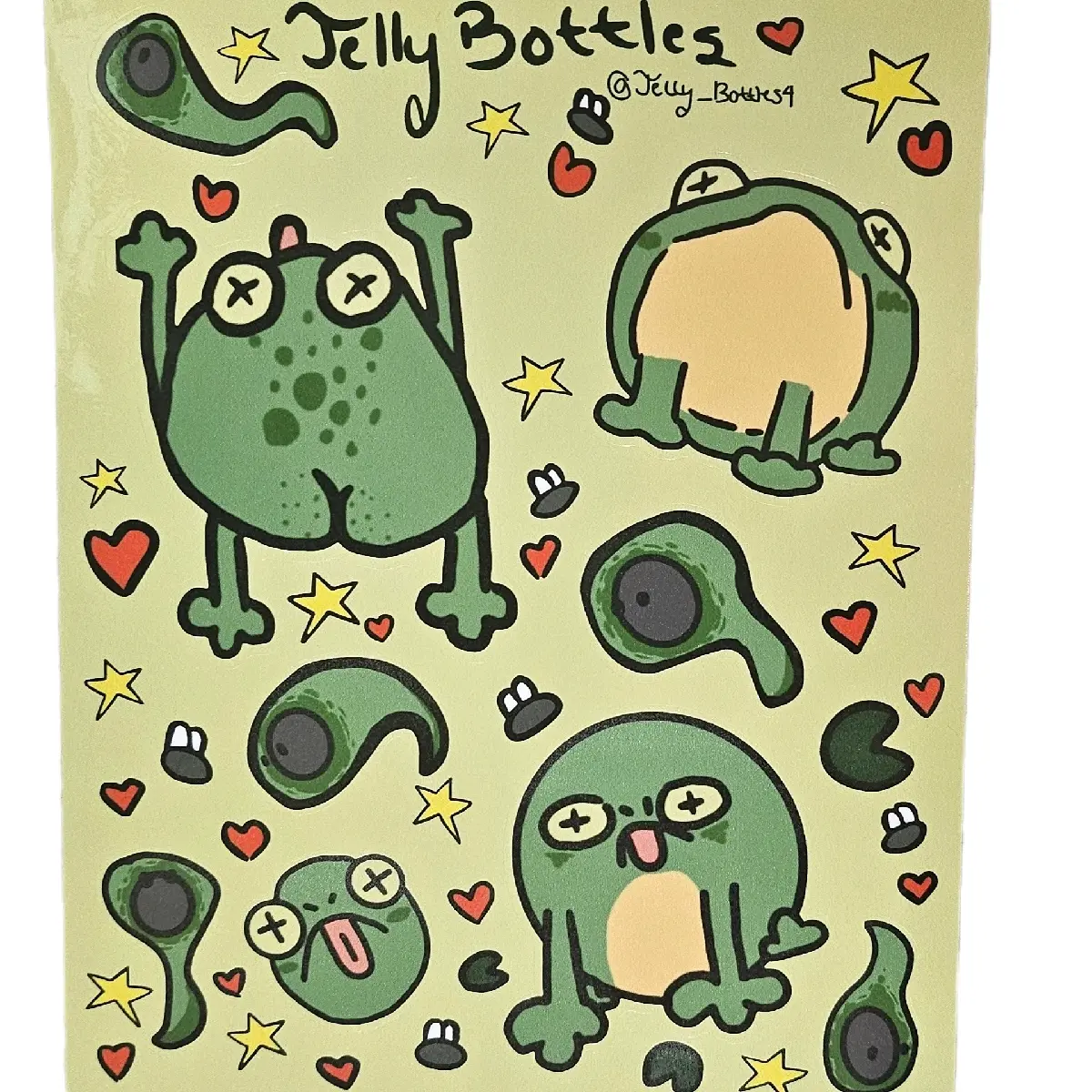 froggy sticker sheet