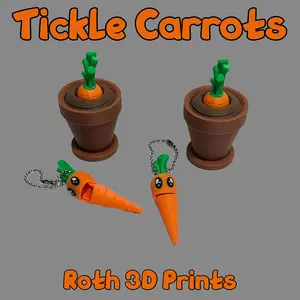 Tickle Carrot Keychains