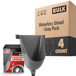 Waterless Urinal - Gray Pack 4 Pack