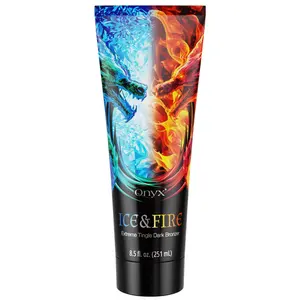Onyx Ice & Fire Extreme Tingle Bronzing Lotion for a Radiant, Dark Tan | Tanning Bed Use | 8.5 fl oz