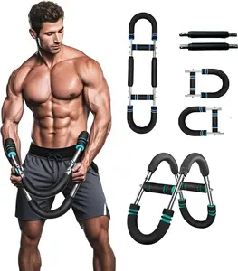 2026 new home 60-120 lbs Twist Arm Exerciser, Adjustable Spring FitnessBar, Forearm Triceps Chest Strengthening Exerciser, PortableHome Fitness Equipment, Professional Exercise Equipmentfor Men