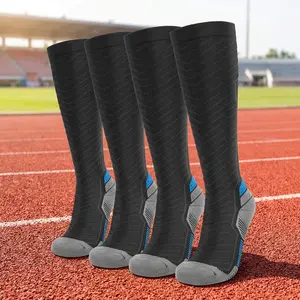 Compression Socks for Men and Women - 20-30 mmHg Graduated Knee High Support Socks for Running, Athletic Sports, Travel, Varicose Veins Relief, Circulation, 2/4/6 Pairs Pack, Medical Grade Performance Socks