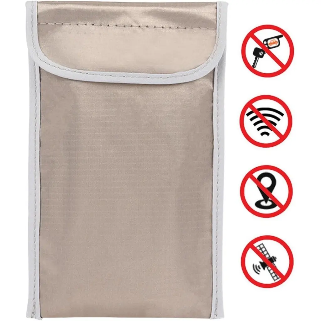 Anti-Radiation Phone Case Safe Bag Faraday Cage 5g GPS Emf Rfid Signal Blocking Shielding Pouch Mobile Electronic Device Privacy Protection Wallet Cellphone Accessories
