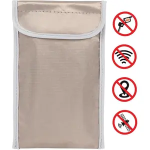 Anti-Radiation Phone Case Safe Bag Faraday Cage 5g GPS Emf Rfid Signal Blocking Shielding Pouch Mobile Electronic Device Privacy Protection Wallet Cellphone