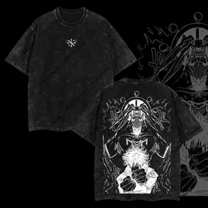 [Sale off up to 30%] Megumi x Mahoraga Shikigami - Jujutsu Kaisen Anime Double Printed Tee, Gift For anime, shirts women, men gifts, vintage shirts, graphic tees, graphic tee Top Womenswear